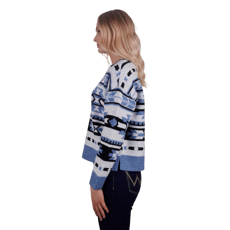 Wrangler Women’s Gigi Knitted Pullover Blue