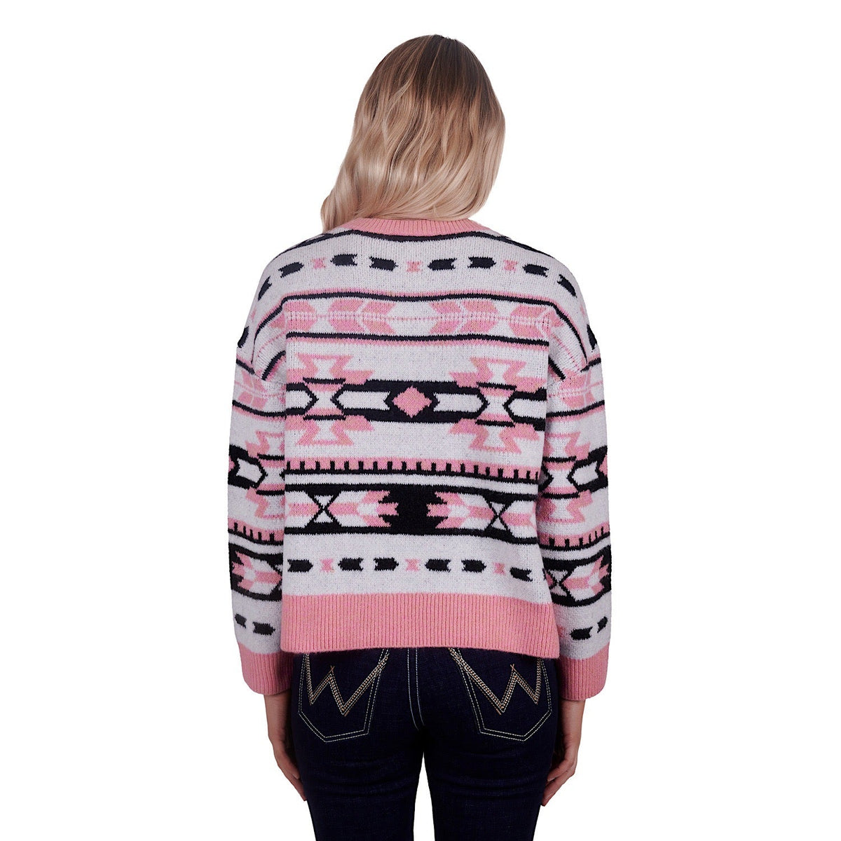 Wrangler Womens Gigi Knitted Pullover Pink