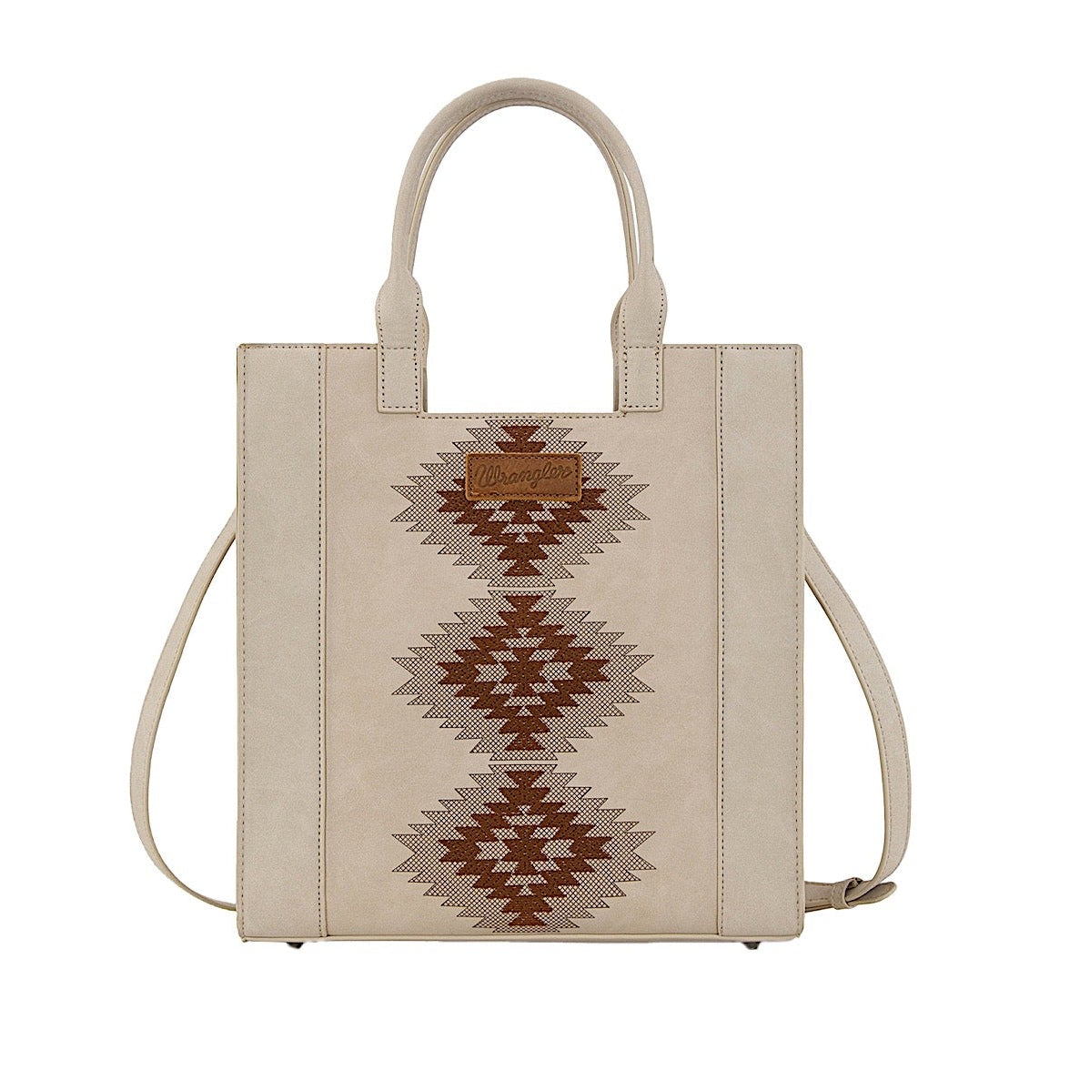 Wrangler Women’s Harper Aztec Crossbody Bag - Beige