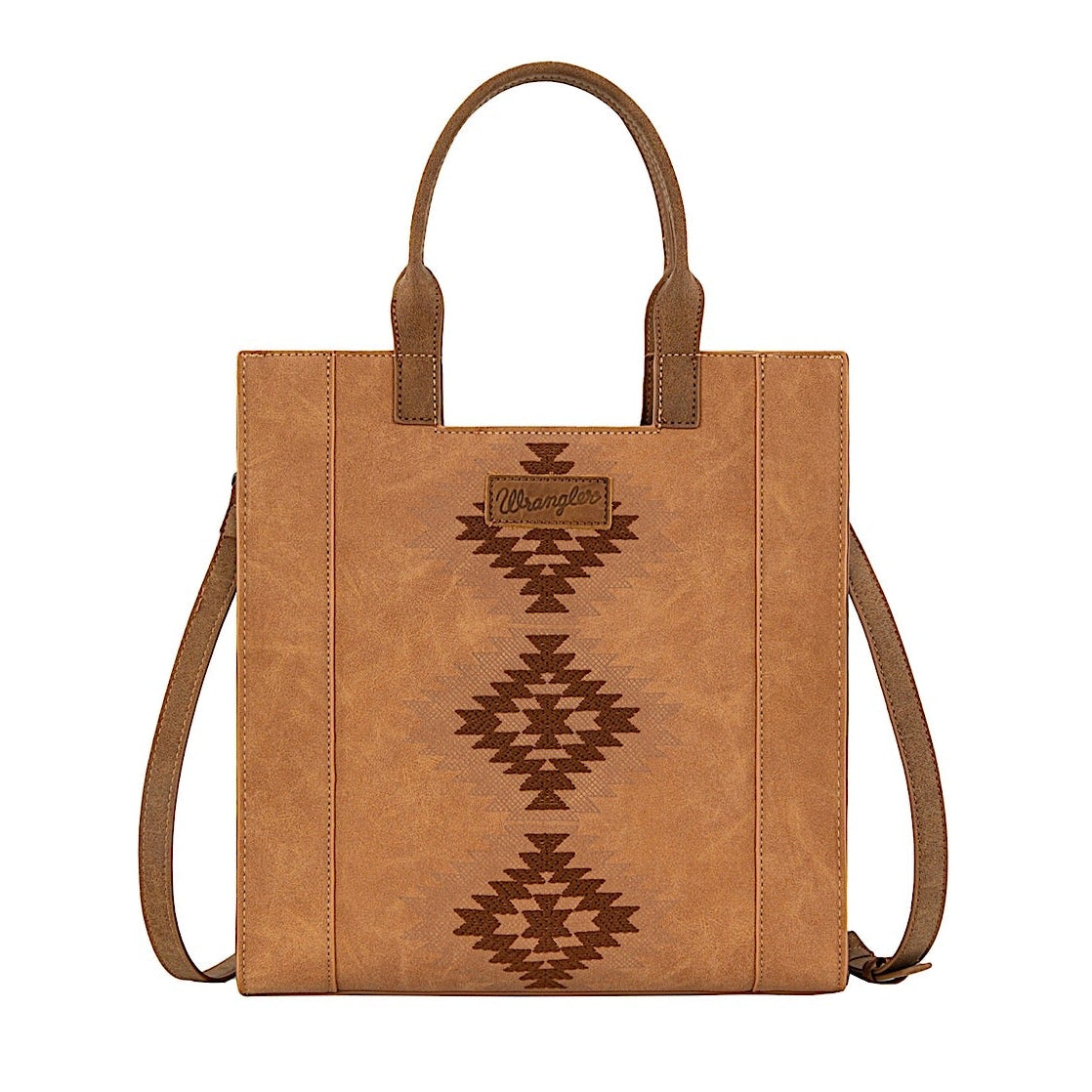 Wrangler Women’s Harper Aztec Crossbody Bag - Tan