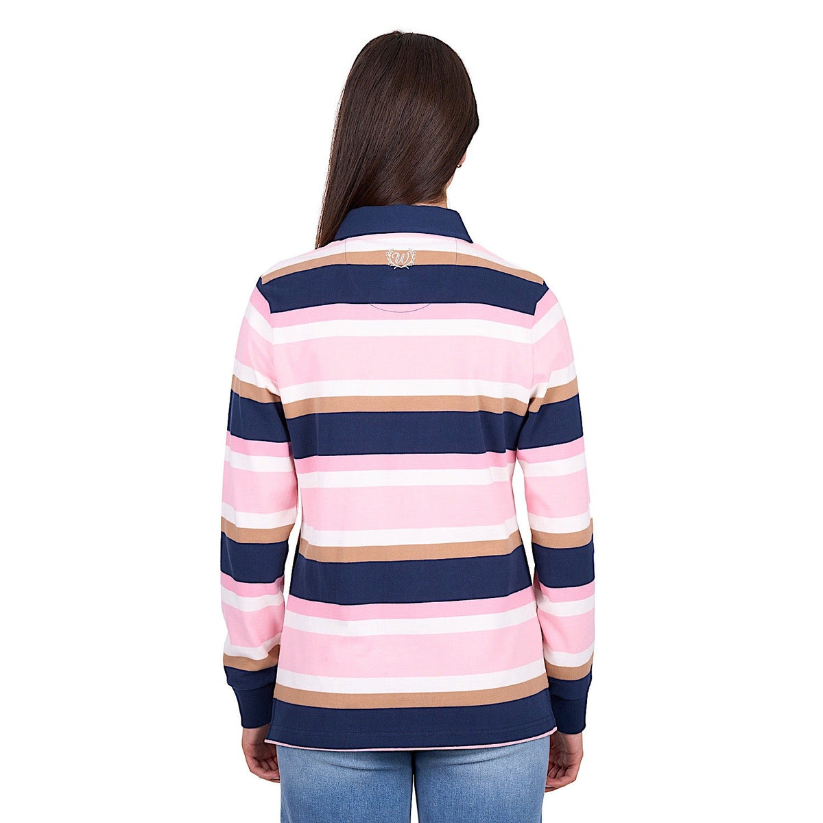 Wrangler Women’s Hollie Rugby - Pink/Navy