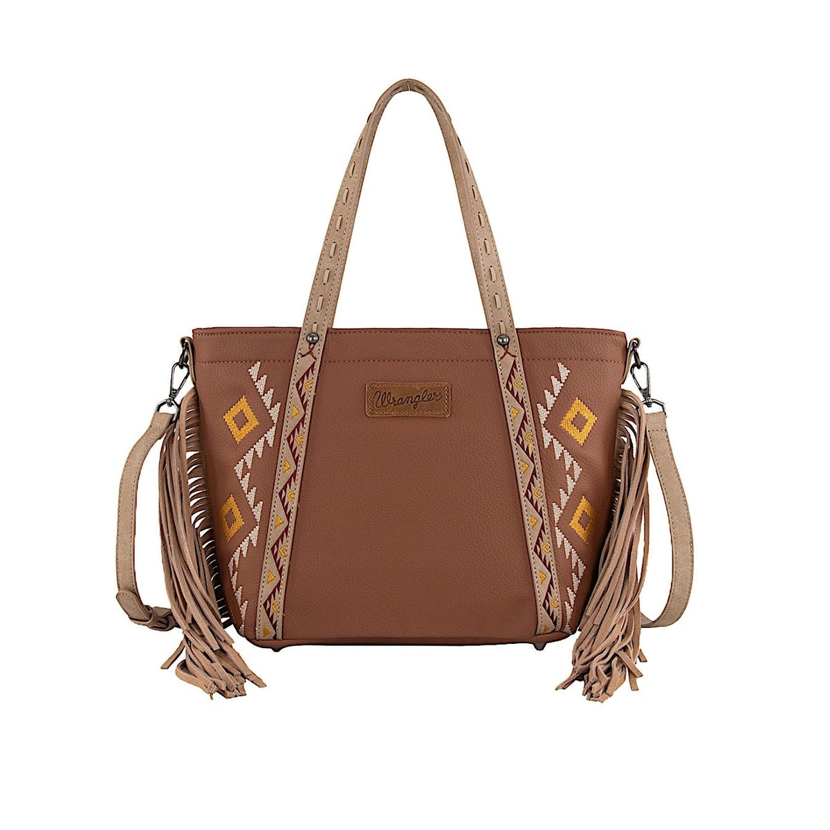 Wrangler Women’s Indiana Fringe Tote Bag - Tan