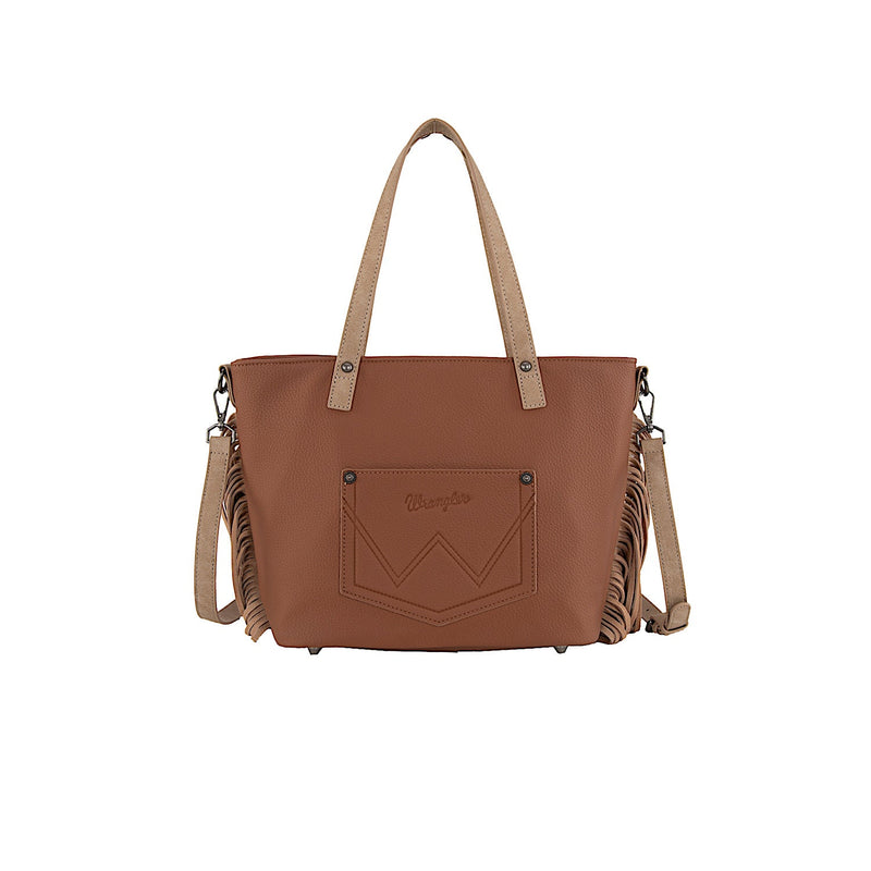 Wrangler Women’s Indiana Fringe Tote Bag - Tan