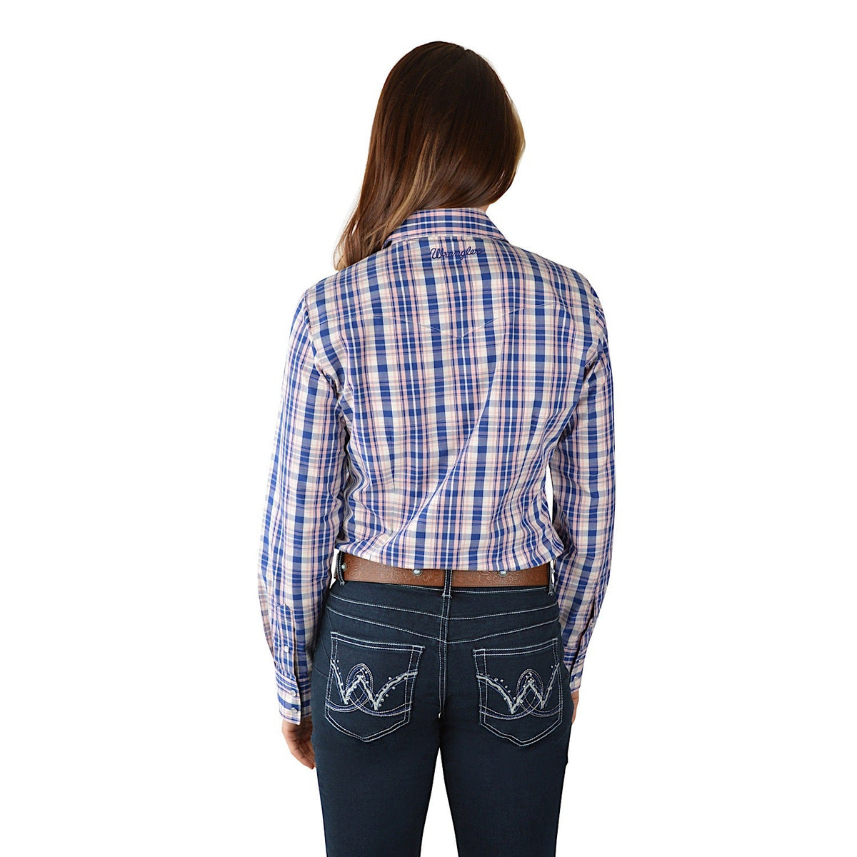 Wrangler Womens Isabelle Check L/S Western Shirt Multi