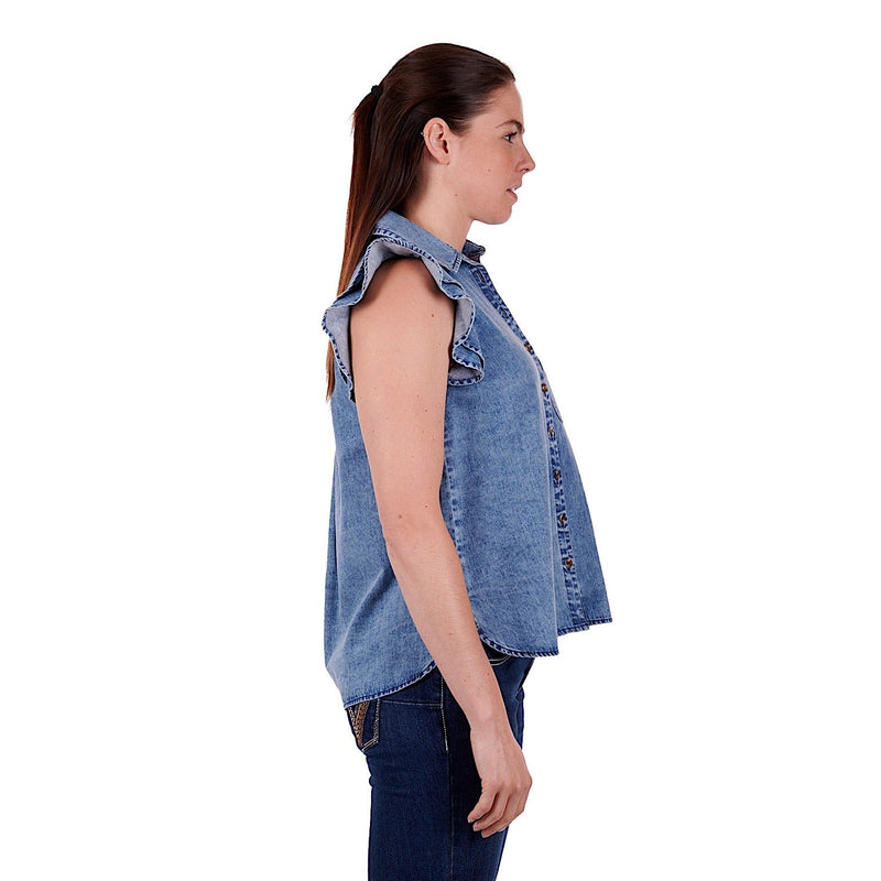 Wrangler Women’s Kiara Blouse Denim