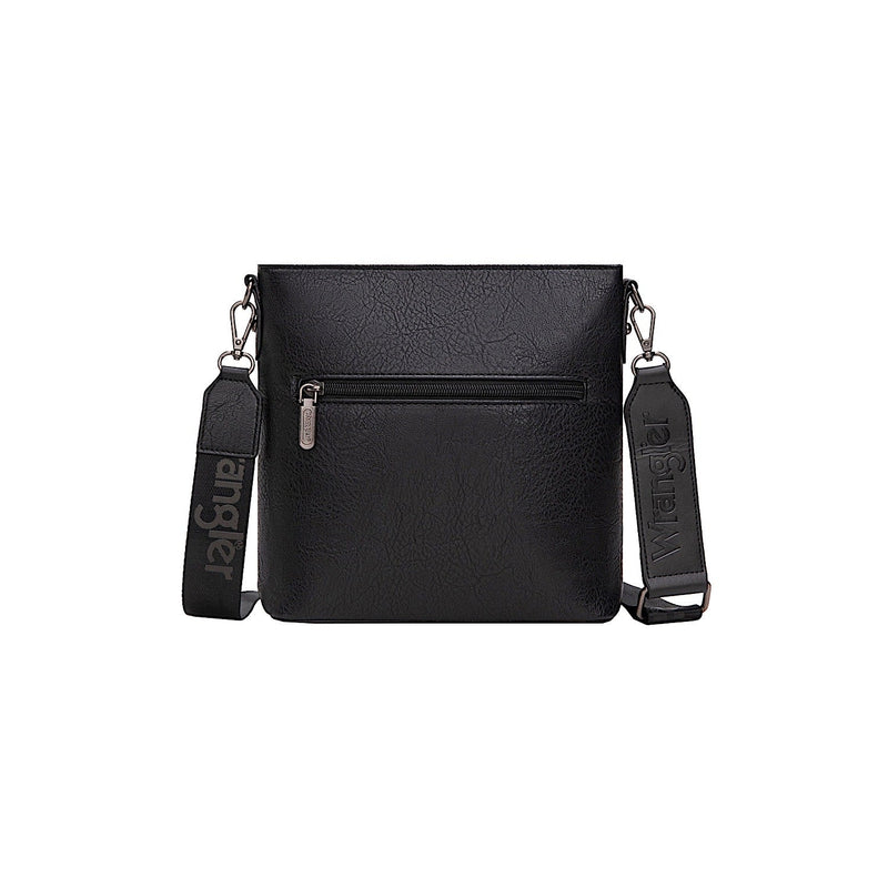 Wrangler Women’s Lana Aztec Print Crossbody Bag - Black