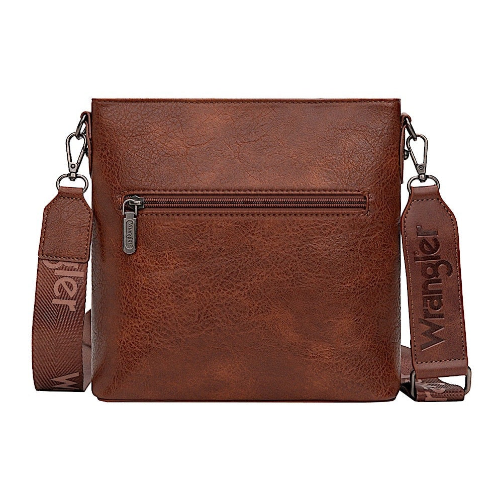 Wrangler Women’s Lana Aztec Print Crossbody Bag - Tan