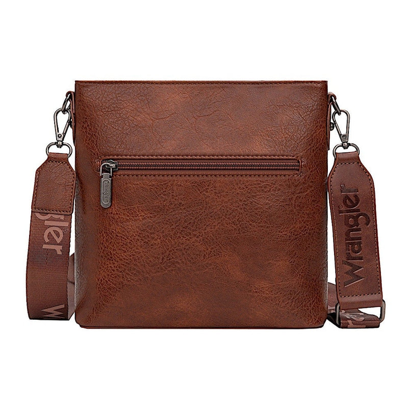 Wrangler Women’s Lana Aztec Print Crossbody Bag - Tan