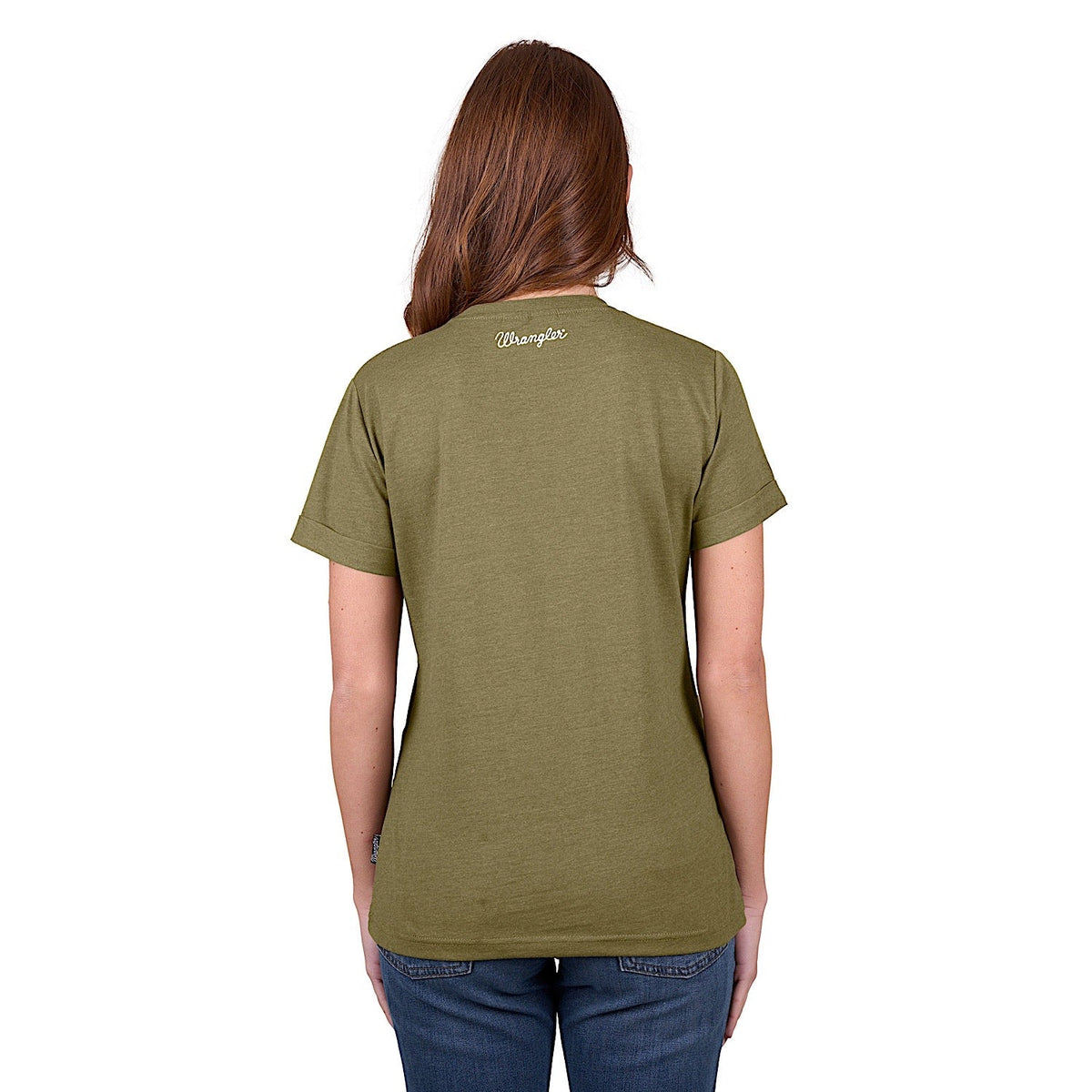 Wrangler Women’s Layla Short Sleeve Tee - Khaki Marle
