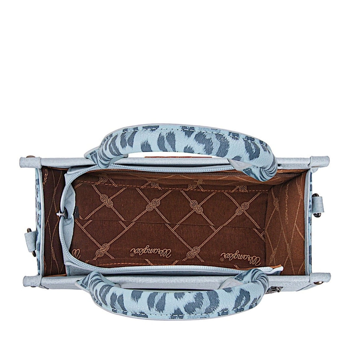 Wrangler Women’s Leopard Print Crossbody Bag - Blue