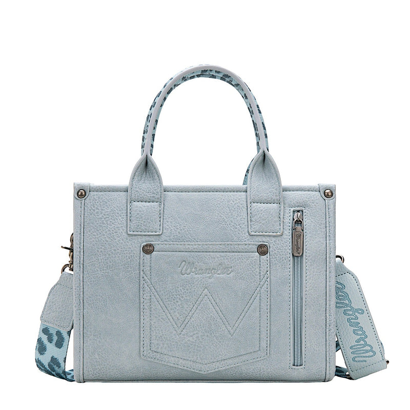 Wrangler Women’s Leopard Print Crossbody Bag - Blue
