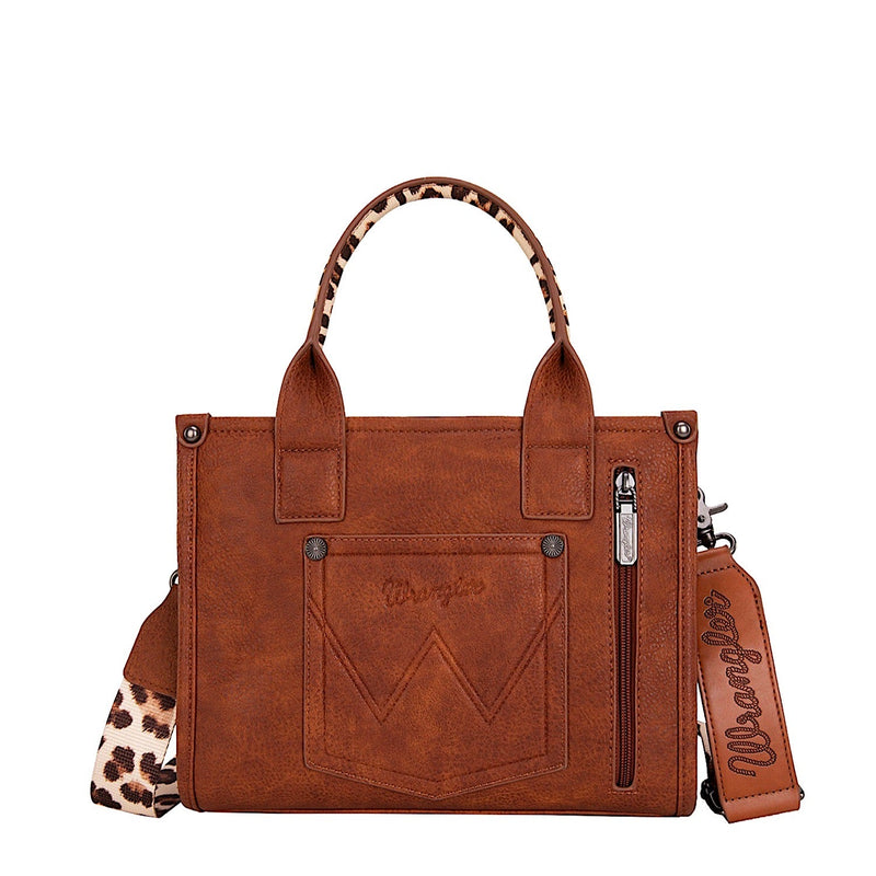 Wrangler Women’s Leopard Print Crossbody Bag - Tan