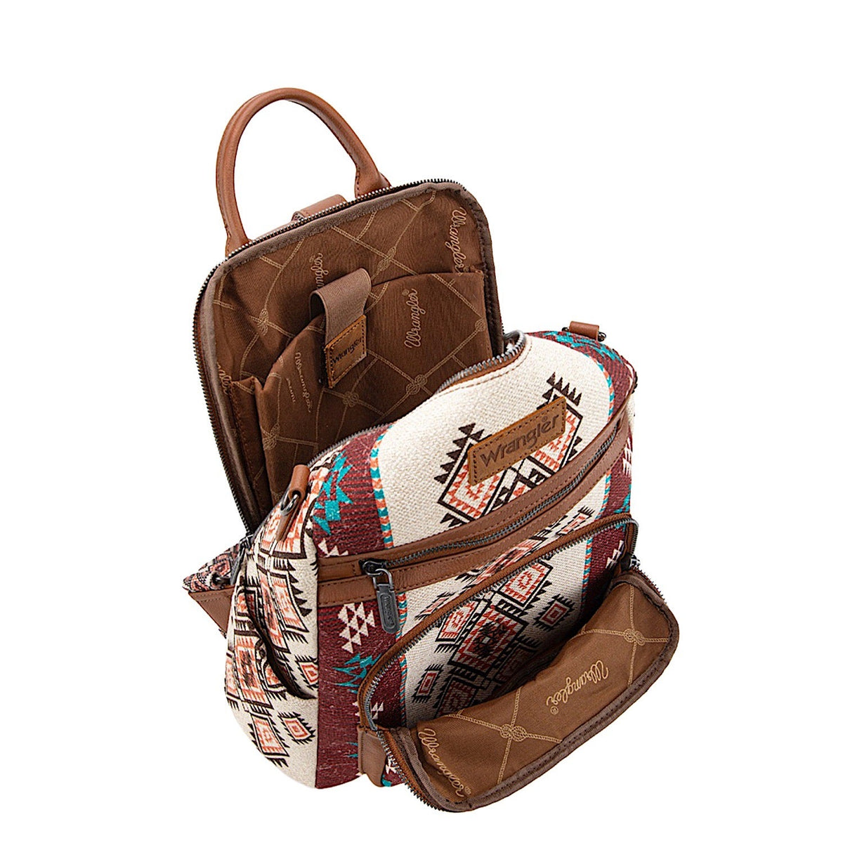Wrangler Women’s Lia Aztec Convertible Backpack - Brown