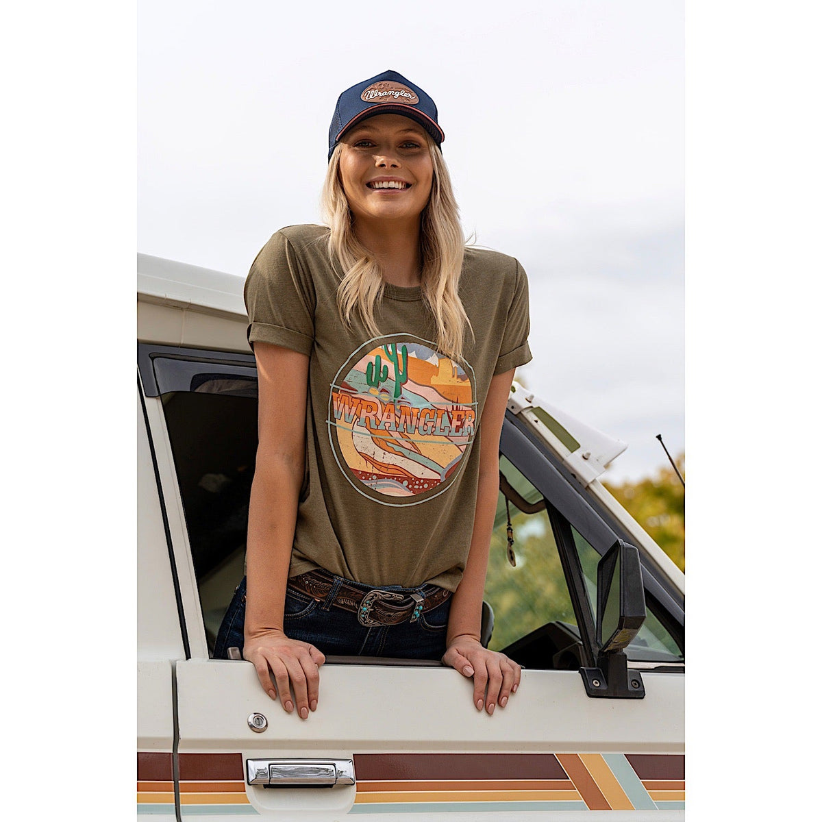 Wrangler Women’s Liana Tee Khaki Marle