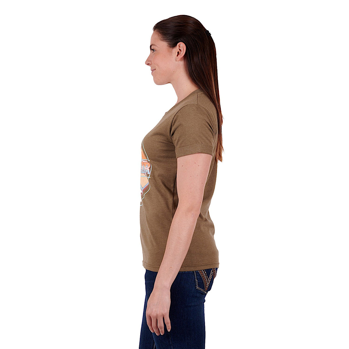 Wrangler Women’s Liana Tee Khaki Marle