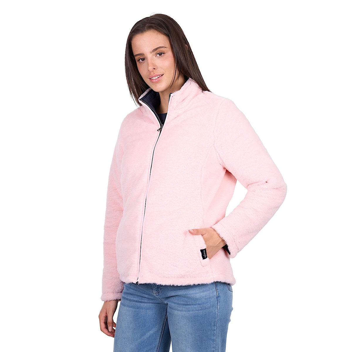 Wrangler Women’s Marta Reversible Jacket - Navy/Pink