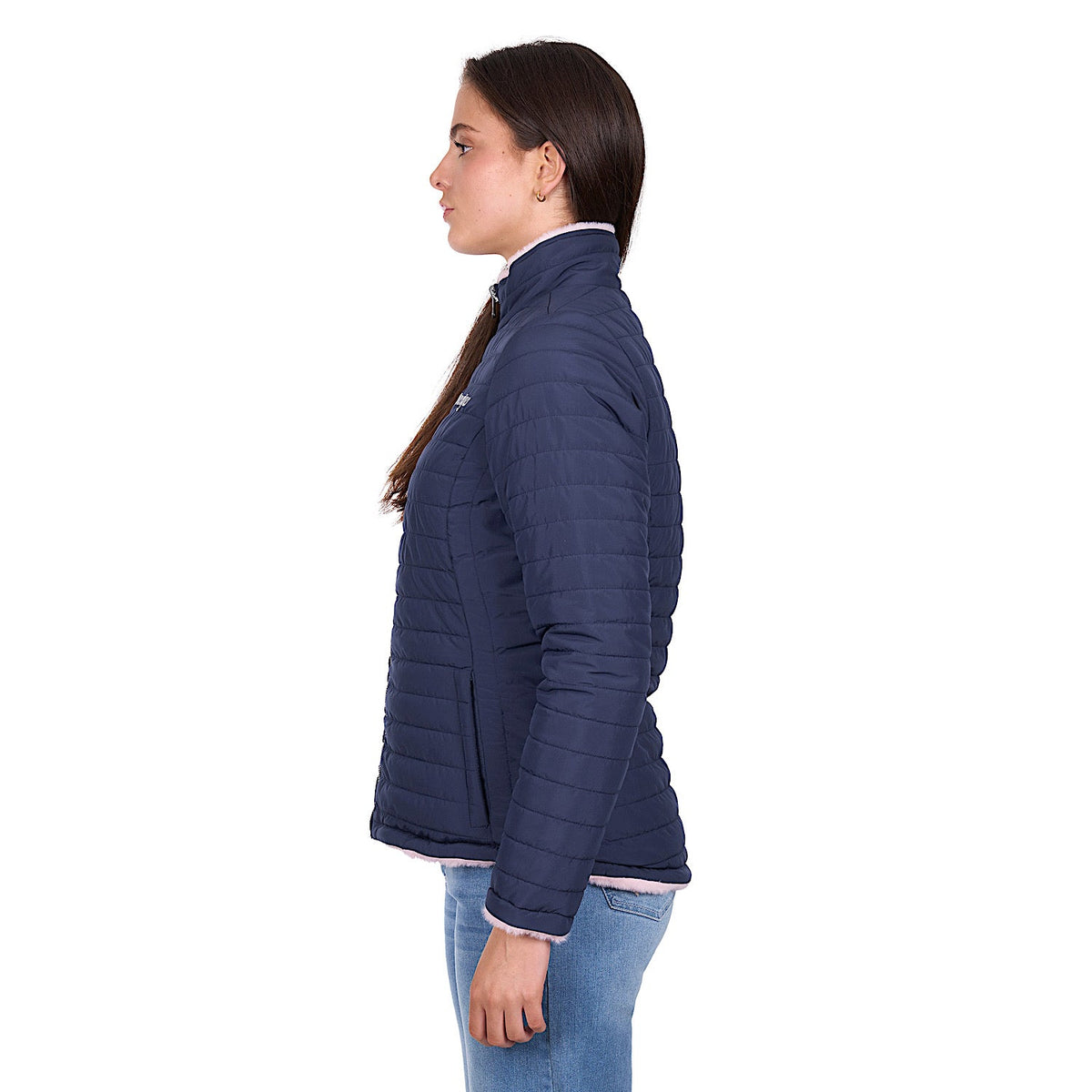 Wrangler Women’s Marta Reversible Jacket - Navy/Pink