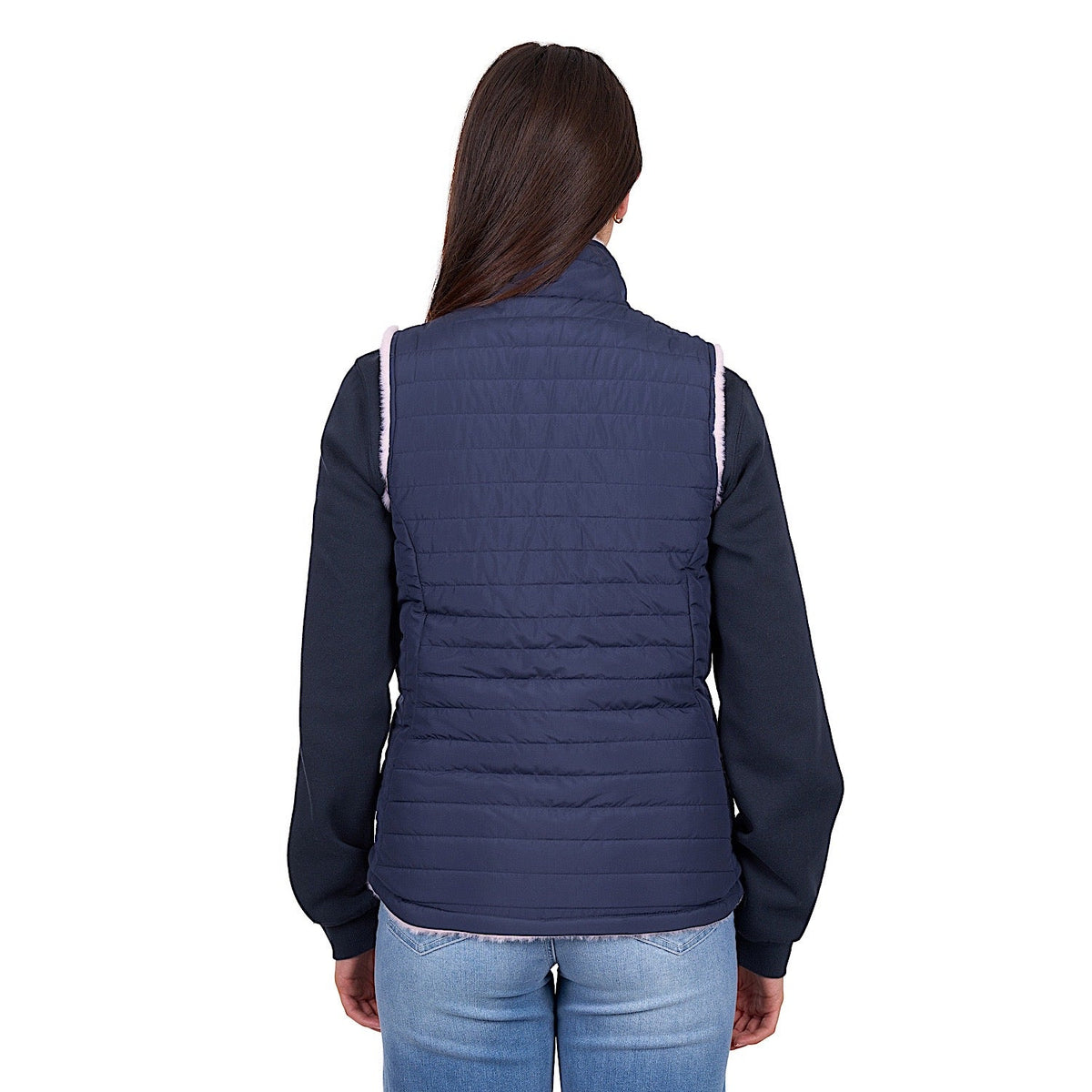 Wrangler Women’s Marta Reversible Vest - Navy/Pink