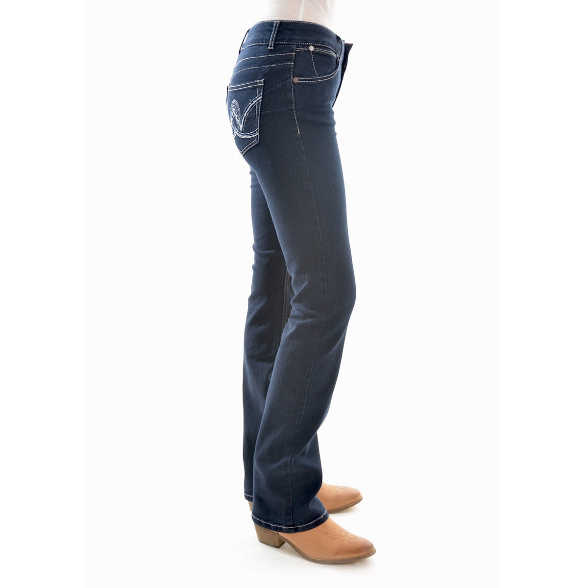 Wrangler Women’s Mid Rise Jean 34 Leg Jackson Jewels