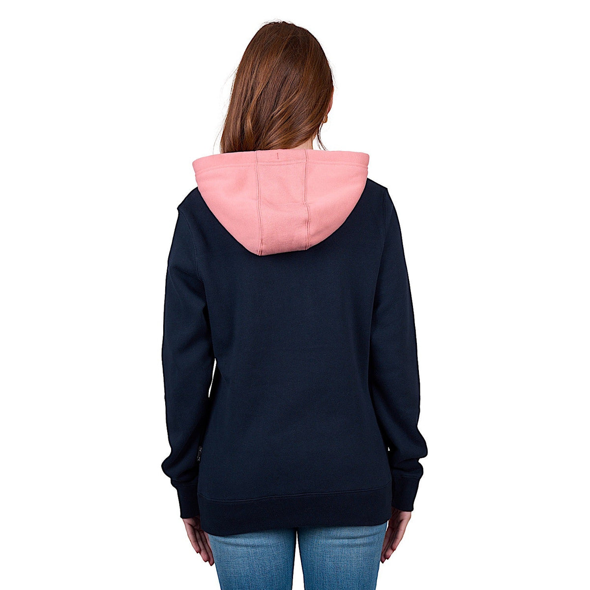 Wrangler Women’s Mindy Pullover Hoodie - Navy/Pink