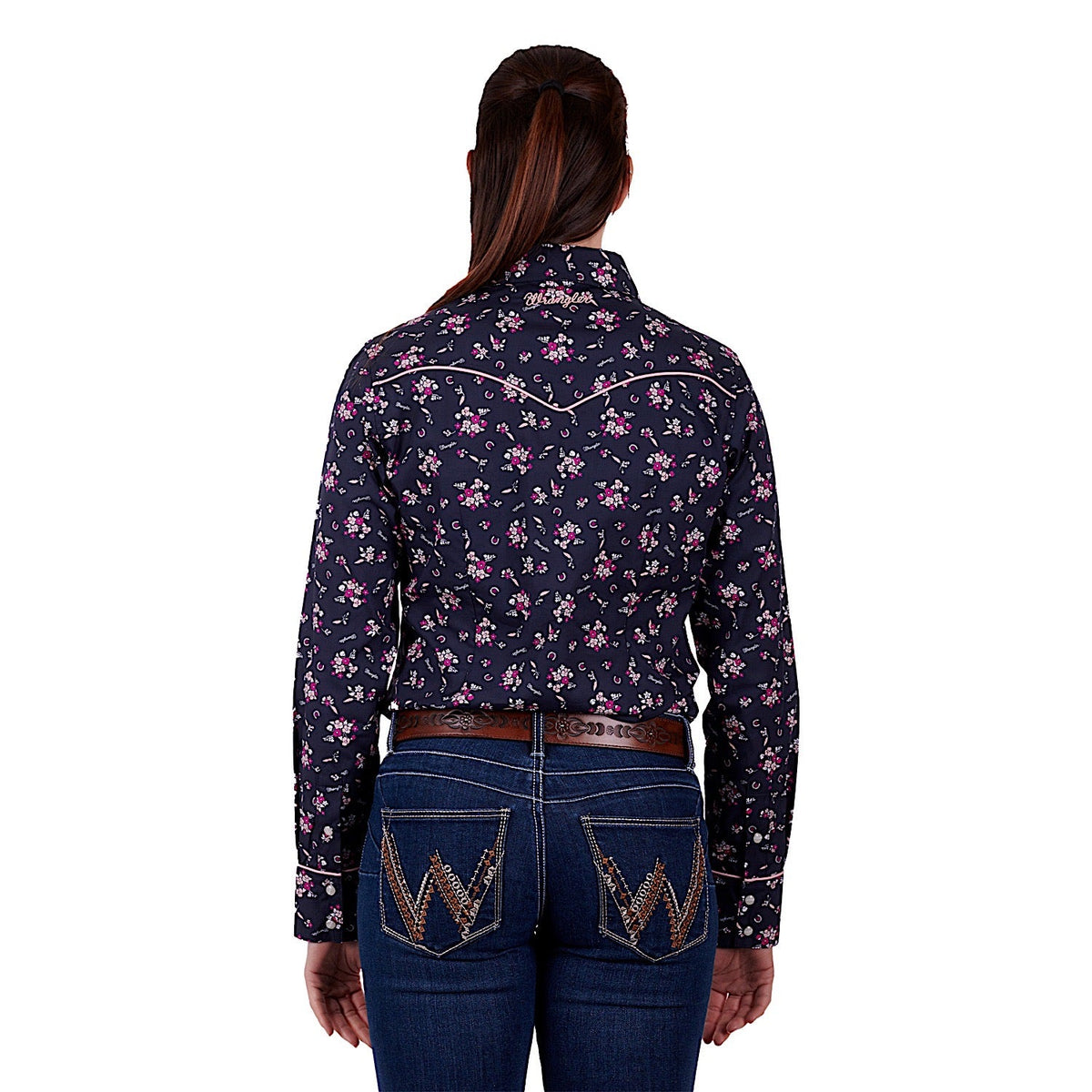 Wrangler Women’s Norah Shirt Navy/Pink