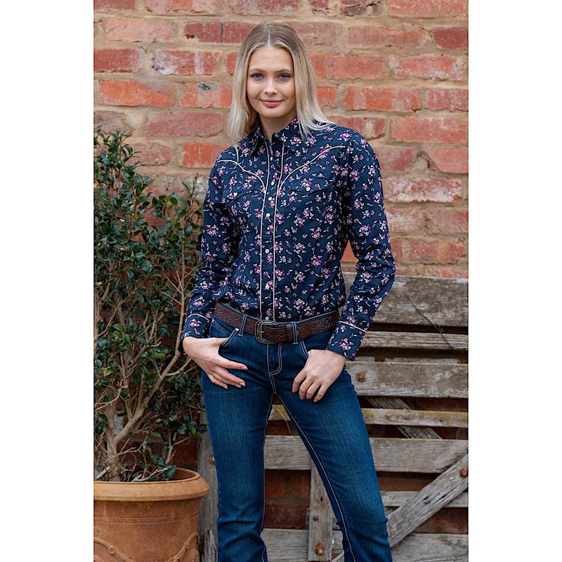 Wrangler Women’s Norah Shirt Navy/Pink