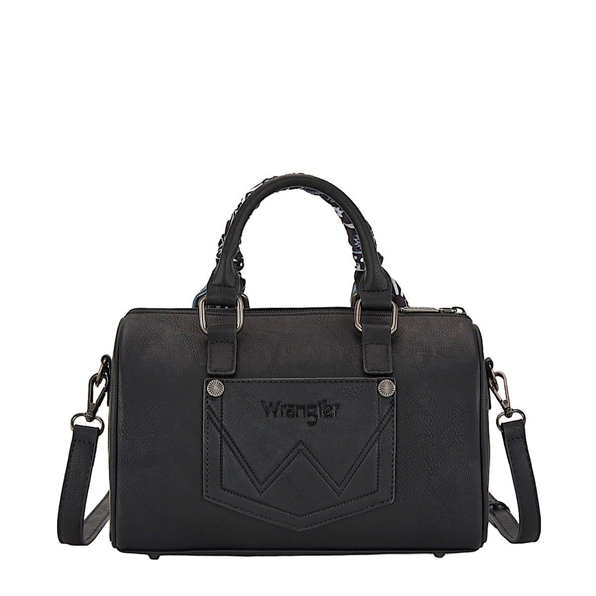 Wrangler Women’s Paisley Barrel Bag - Black