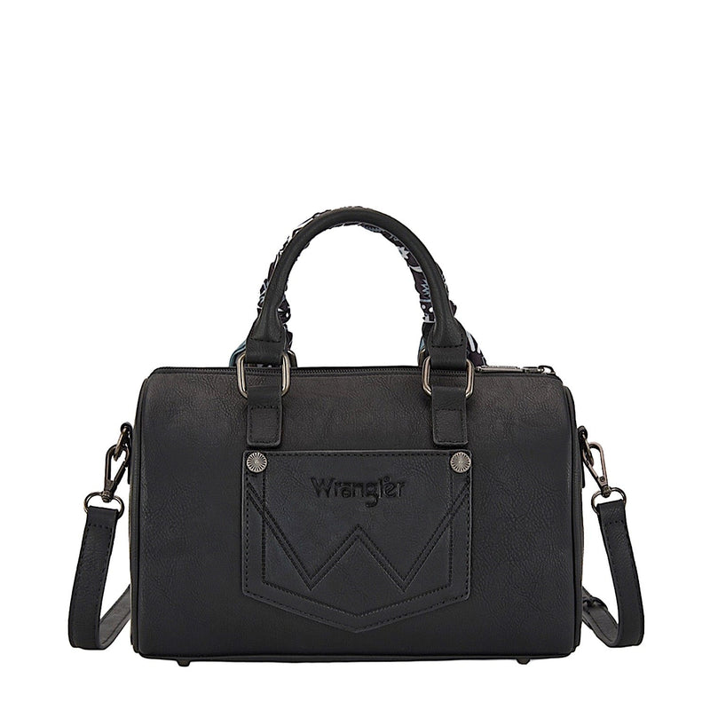 Wrangler Women’s Paisley Barrel Bag - Black