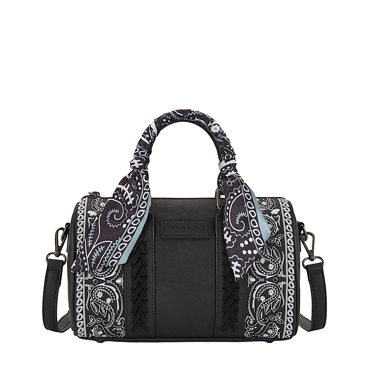 Wrangler Women’s Paisley Barrel Bag - Black