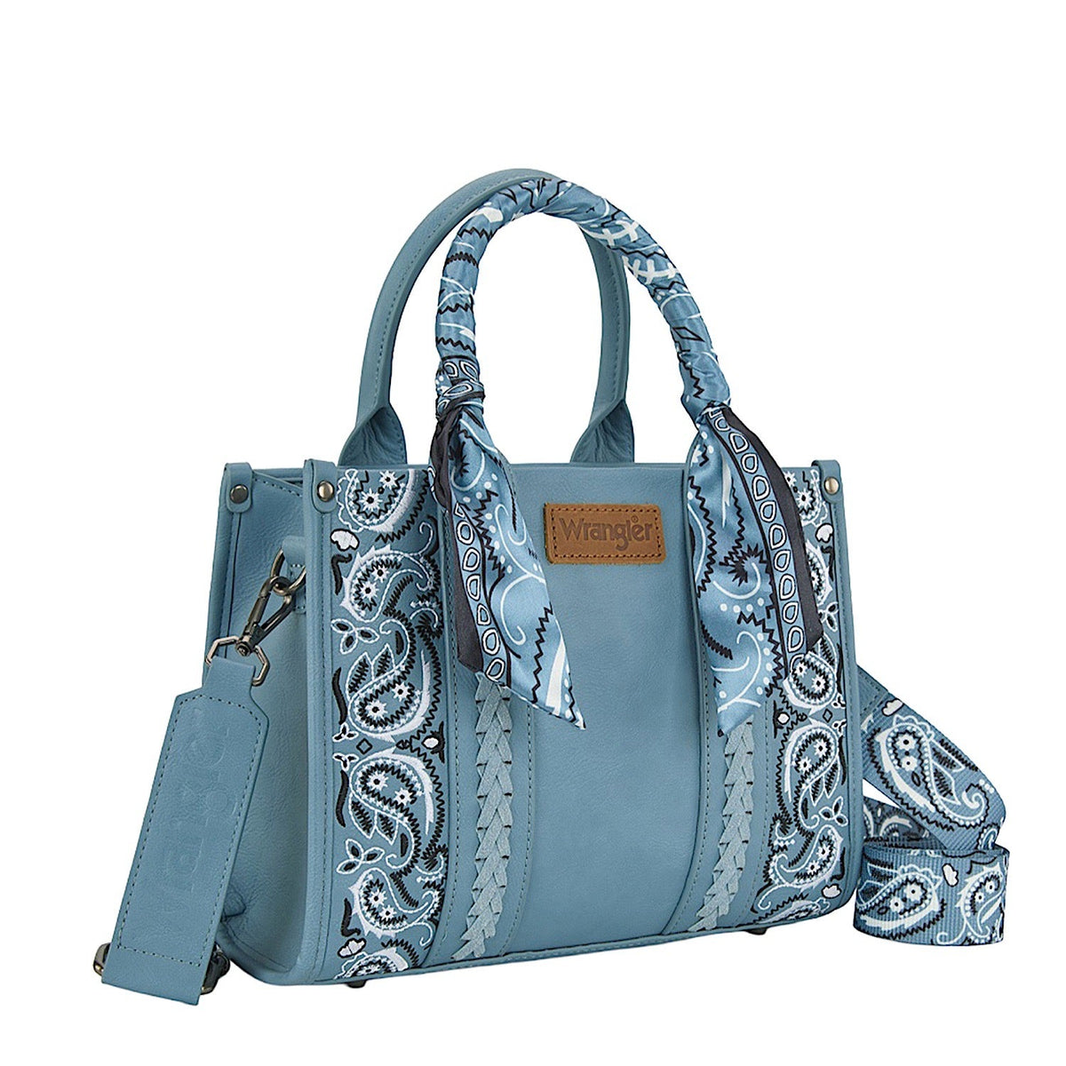 Wrangler Women’s Paisley Crossbody Bag - Blue