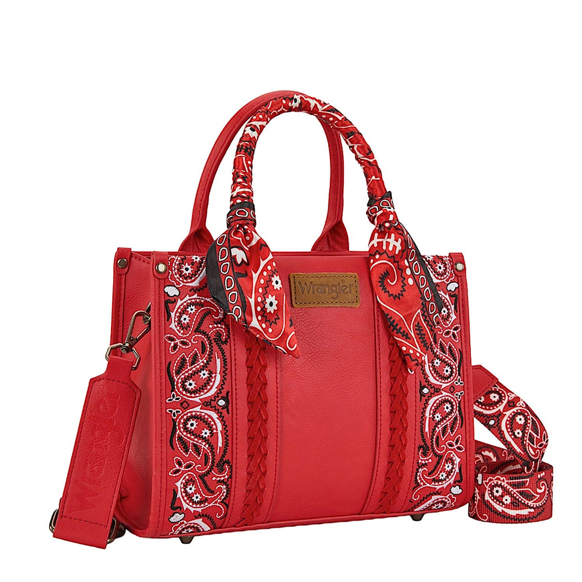Wrangler Women’s Paisley Crossbody Bag - Red