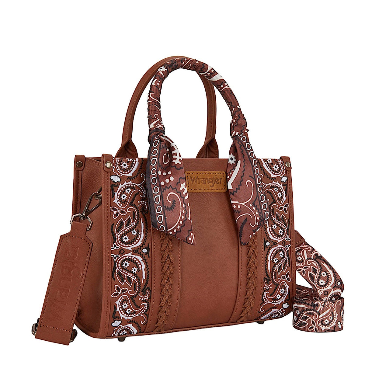 Wrangler Women’s Paisley Crossbody Bag - Tan