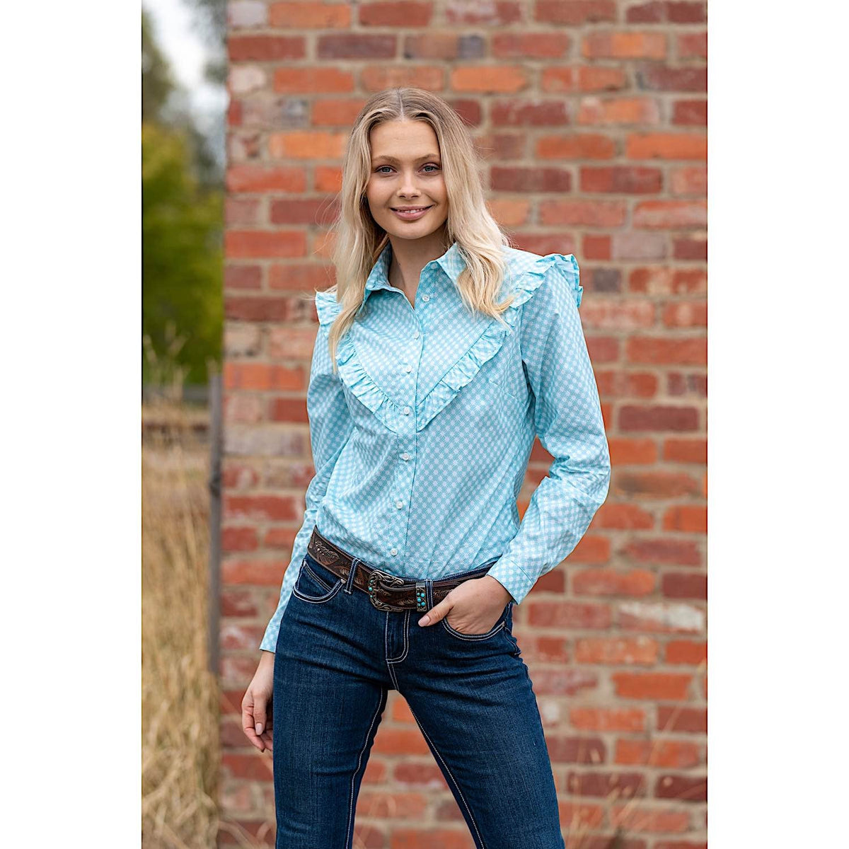 Wrangler Women’s Paola Shirt Aqua