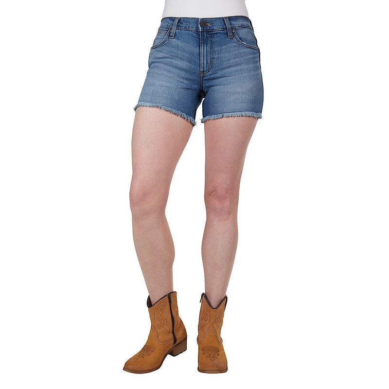 Wrangler Women’s Rebecca Hi Rise Short Antique Blue
