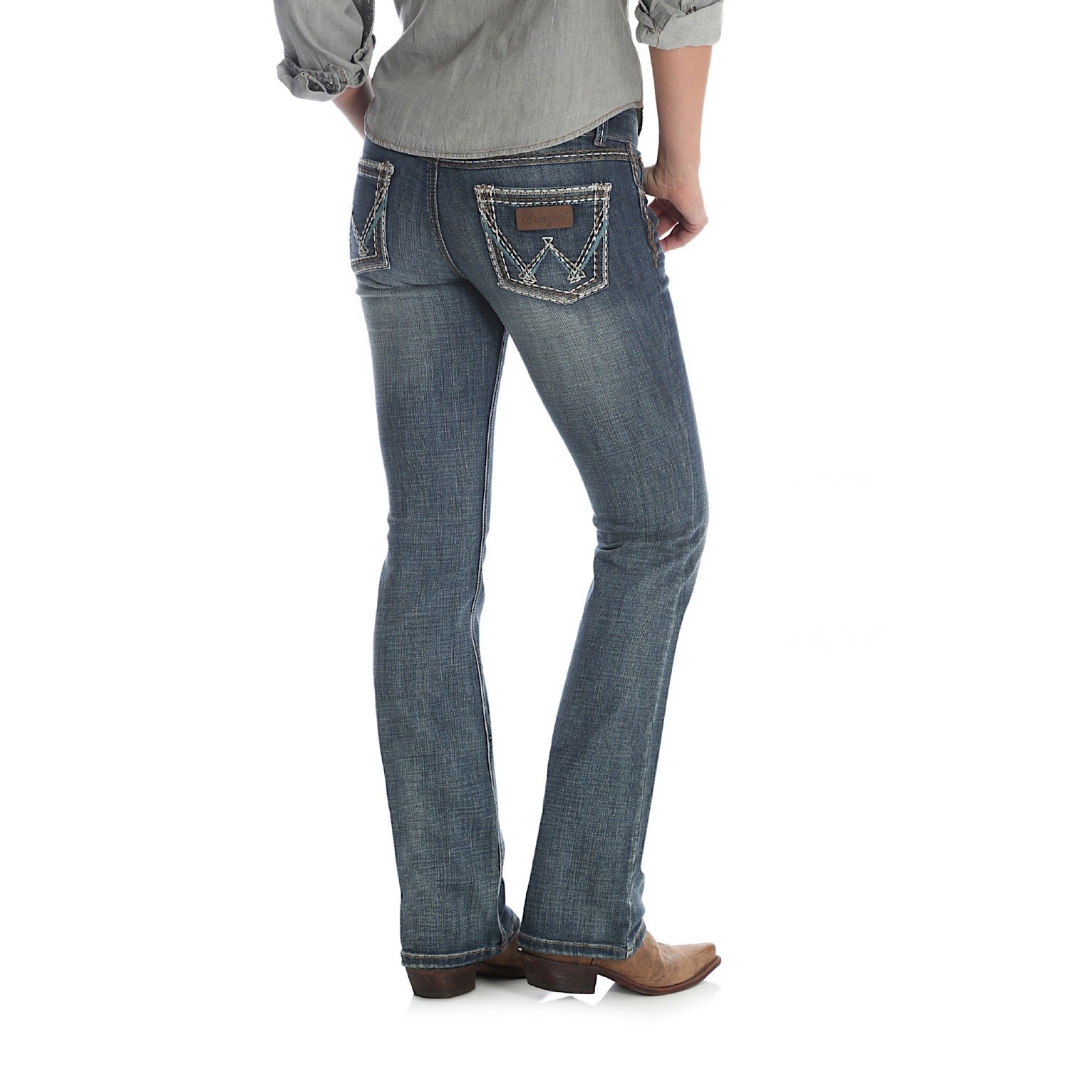 Buy Wrangler Womens Retro Low Rise Boot Cut Jean Sadie The