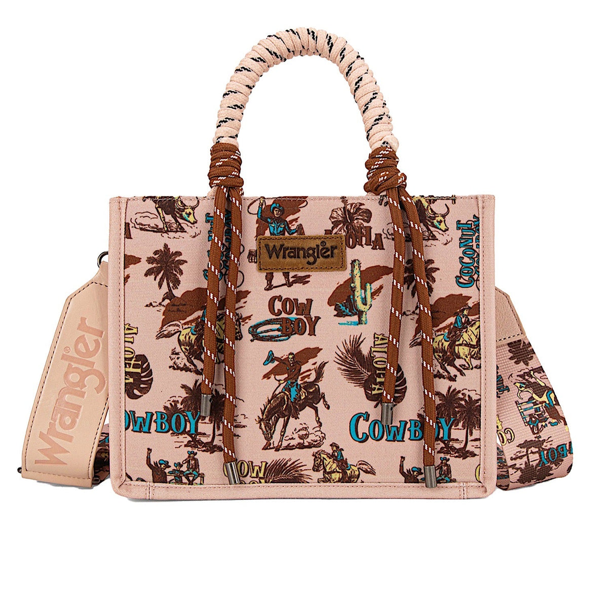 Wrangler Women’s Rodeo Print Crossbody Bag - Pink