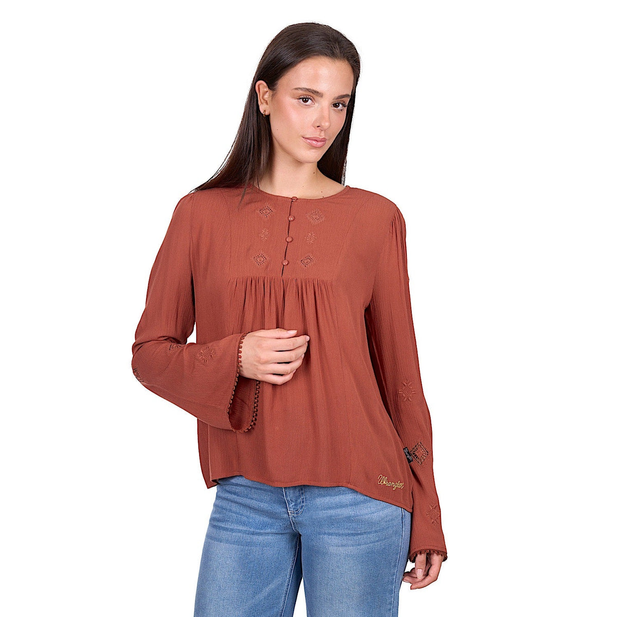 Wrangler Women’s Roxana Blouse - Copper