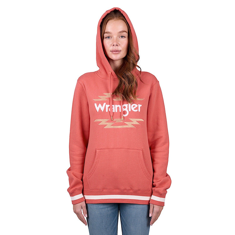 Wrangler Women’s Sarah Pullover Hoodie - Coral