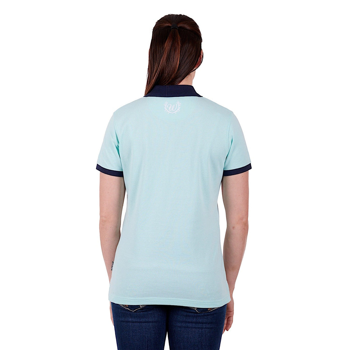 Wrangler Women’s Selena Polo Aqua/Navy