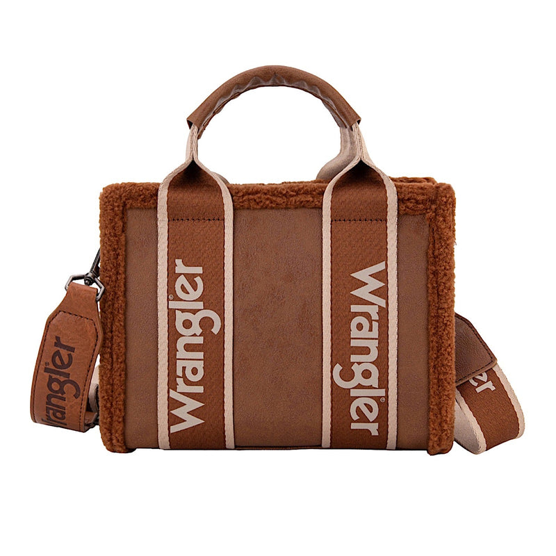 Wrangler Women’s Sherpa Logo Sml Crossbody Bag - Tan