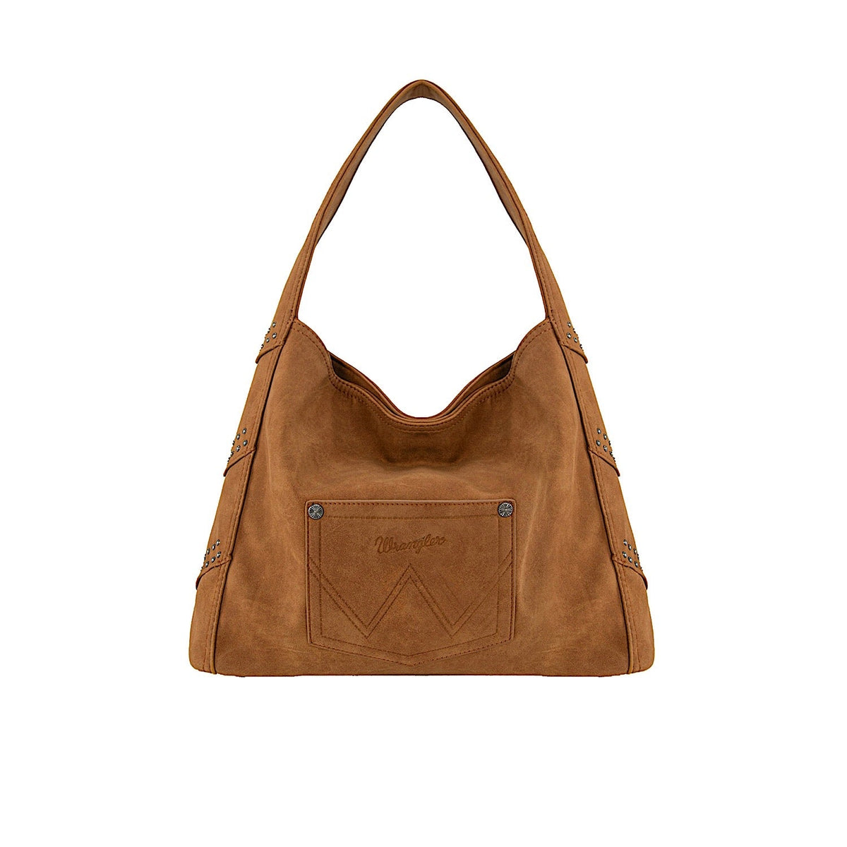 Wrangler Women’s Shiloh Fringe Studded Bag - Tan