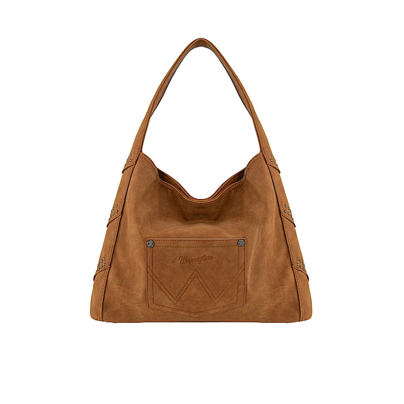 Wrangler Women’s Shiloh Fringe Studded Bag - Tan