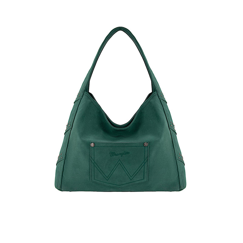 Wrangler Women’s Shiloh Fringe Studded Bag - Turquoise