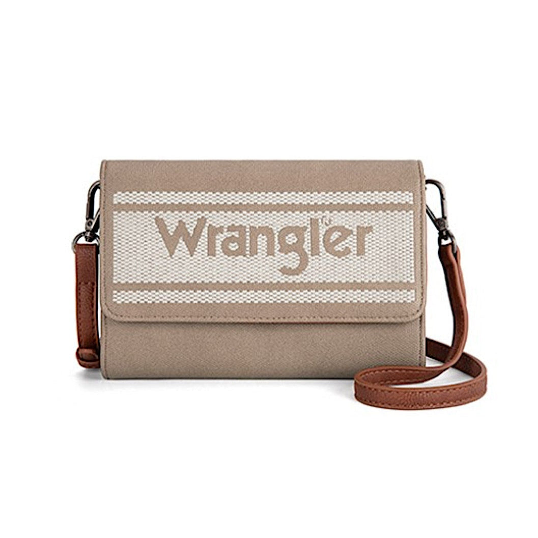 Wrangler Women’s Sierra Logo Crossbody Bag - Camel