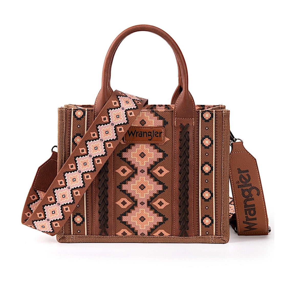 Wrangler Women’s Southwestern Crossbody Bag - Brown