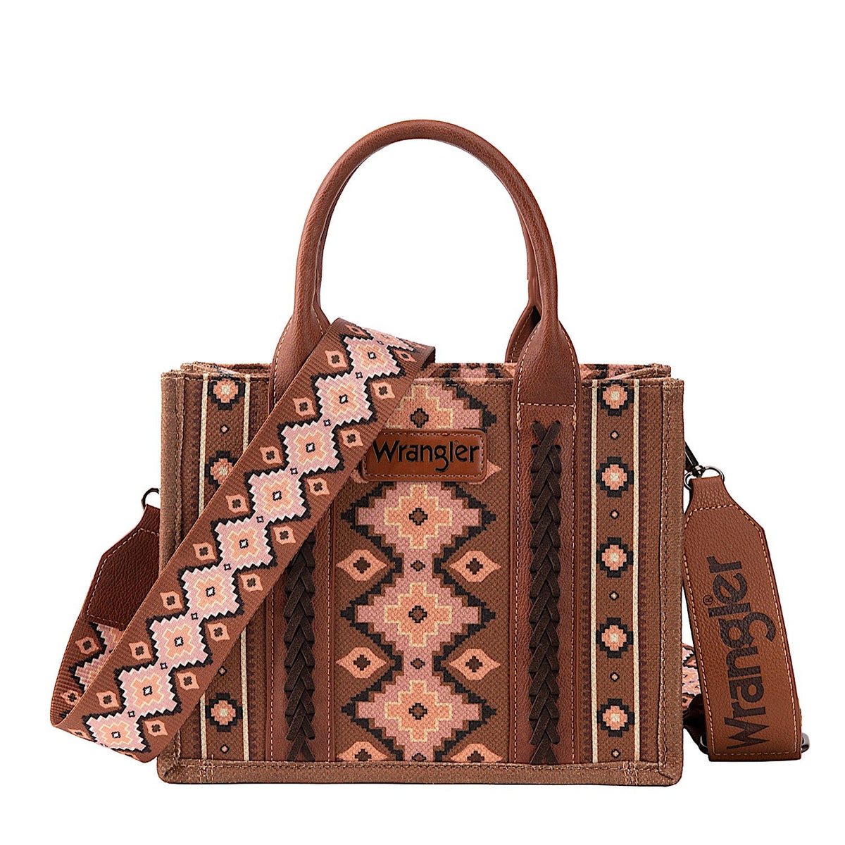 Wrangler Women’s Southwestern Crossbody Bag - Brown Aztec