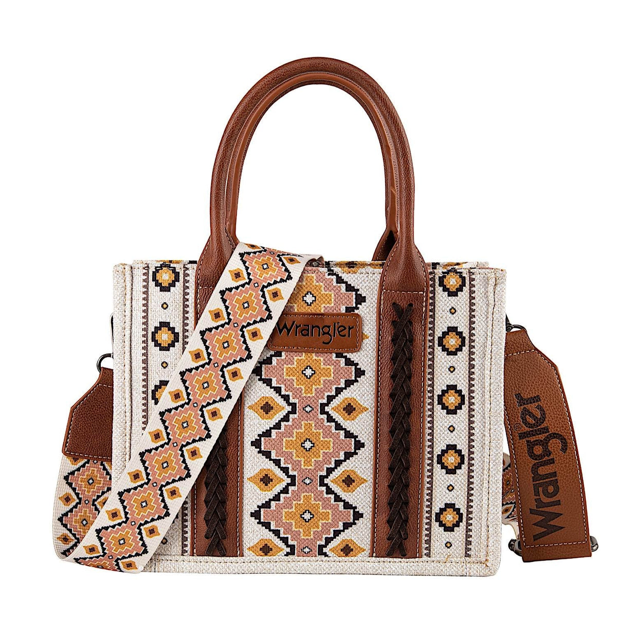 Wrangler Women’s Southwestern Crossbody Bag - Natural / Tan