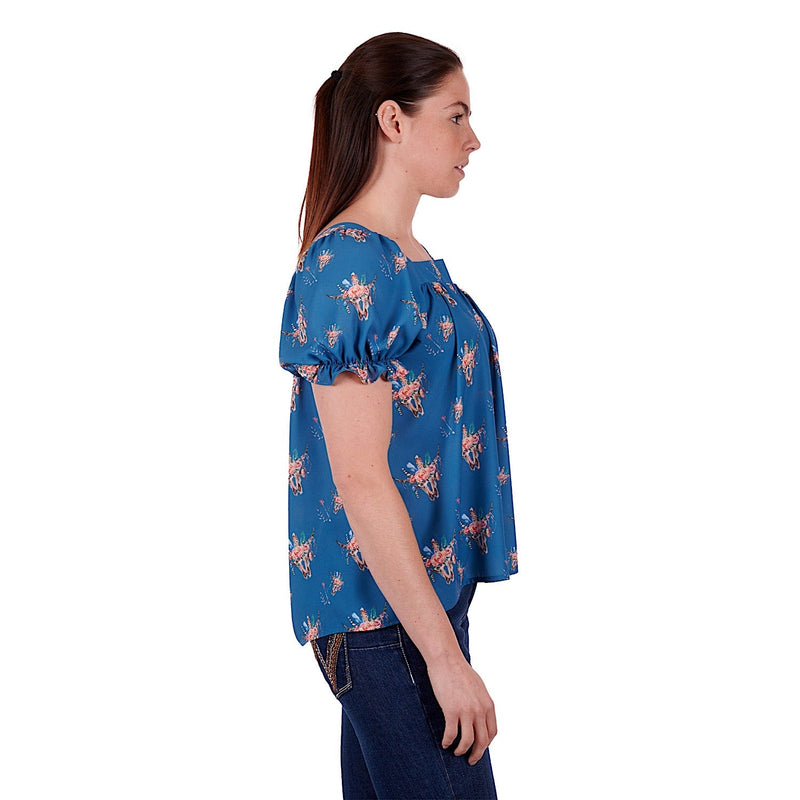 Wrangler Women’s Suzette Blouse Sea Green