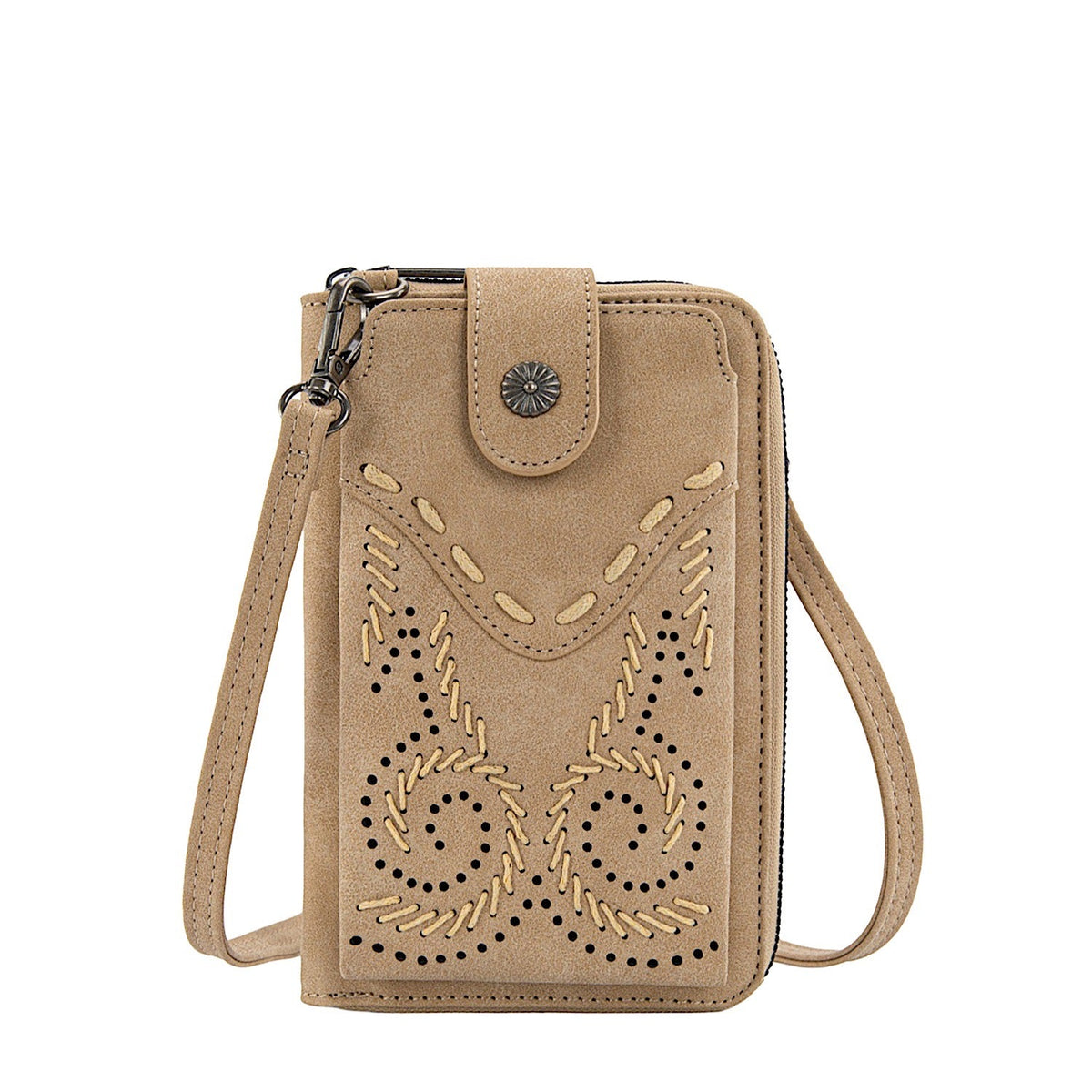 Wrangler Women’s Swirl Phone Wallet Bag - Natural