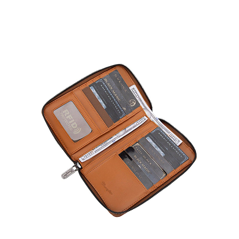 Wrangler Women’s Swirl Phone Wallet Bag - Tan